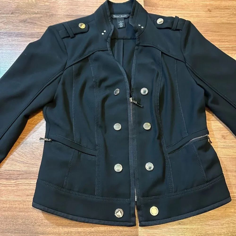 White House Black Market Zip Up Jacket | Women Size 6 - Picture 2 of 12